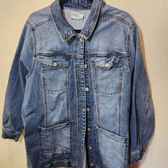 Terra & Sky Classic Blue Jean Jacket - Picture 2 of 4